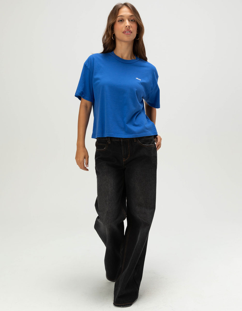 OBEY Take Your Time Womens Boxy Tee image number 4