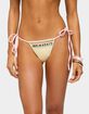 EDIKTED Tarah Beaded String Bikini Bottoms image number 1