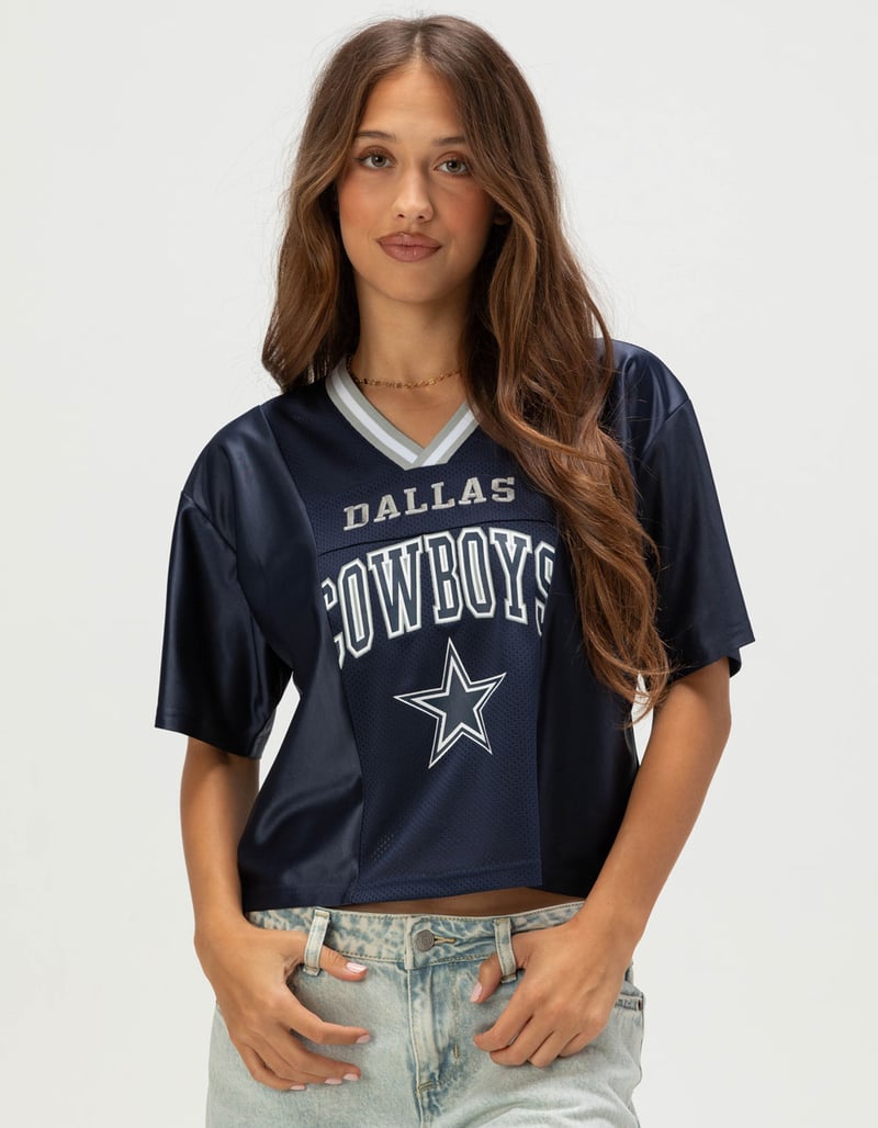DALLAS COWBOYS Fight Song Womens Crop Mesh Jersey image number 0