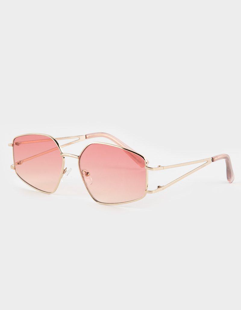 RSQ Ombre Lens Metal Sunglasses image number 0