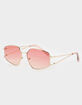 RSQ Ombre Lens Metal Sunglasses image number 1