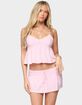 EDIKTED Selene Lacey Pleated Tank Top image number 1