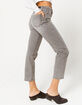 RSQ High Rise Gray Denim Womens Straight Leg Jeans image number 3