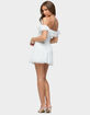 EDIKTED Darah Lacey Off Shoulder Mini Dress image number 3