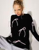 RSQ Womens Bow Detail Pullover Sweater image number 1