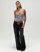 RSQ Womens Plaid Babydoll Top image number 2