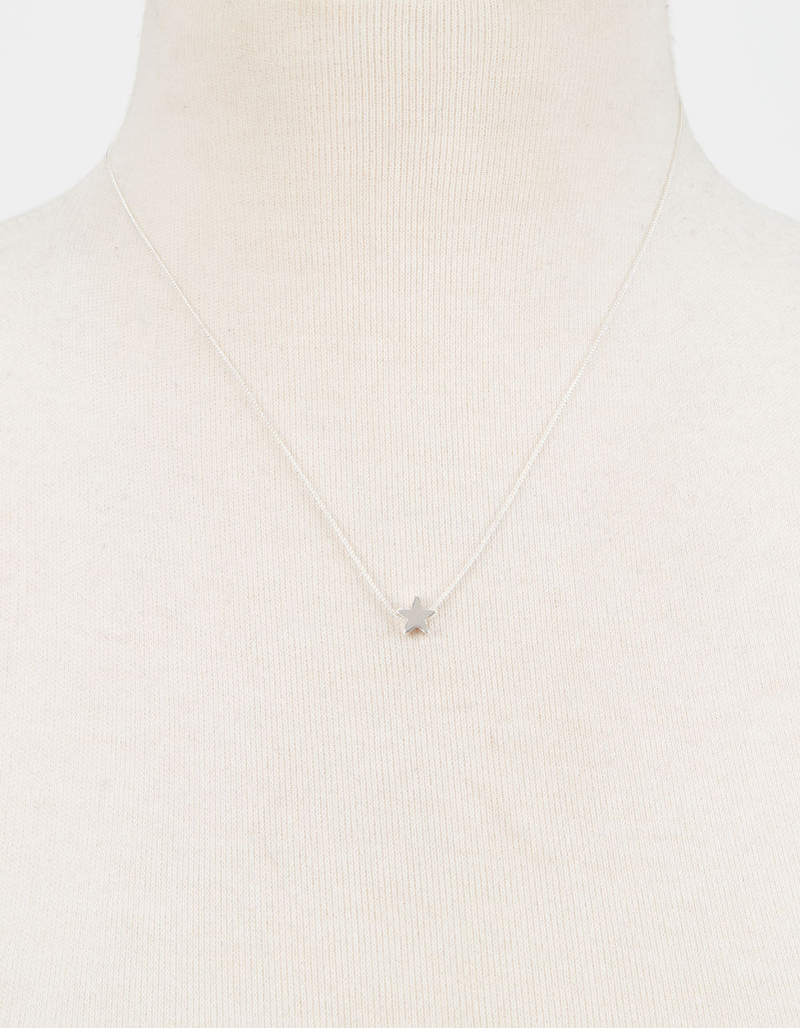 FULL TILT Star Silver Dainty Necklace image number 1