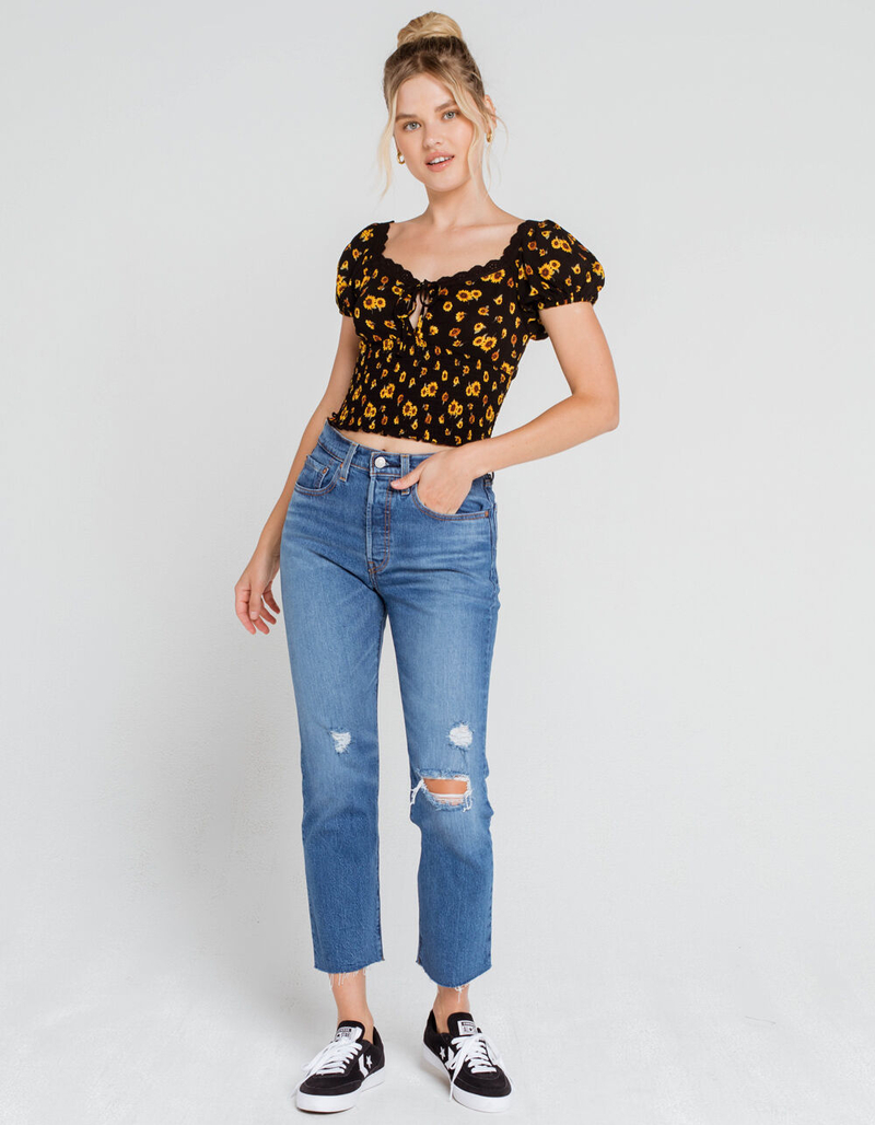 LEVIS 501 Womens Crop Jeans image number 0