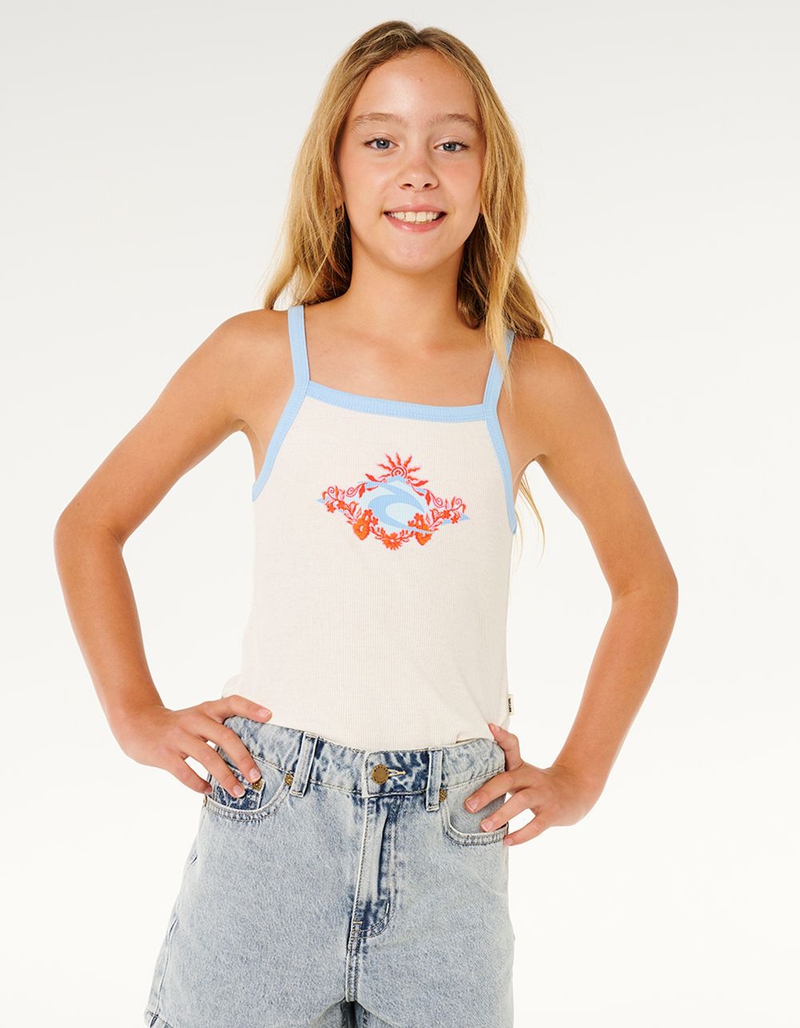 RIP CURL Sunshine Squad Girls Rib Tank image number 0