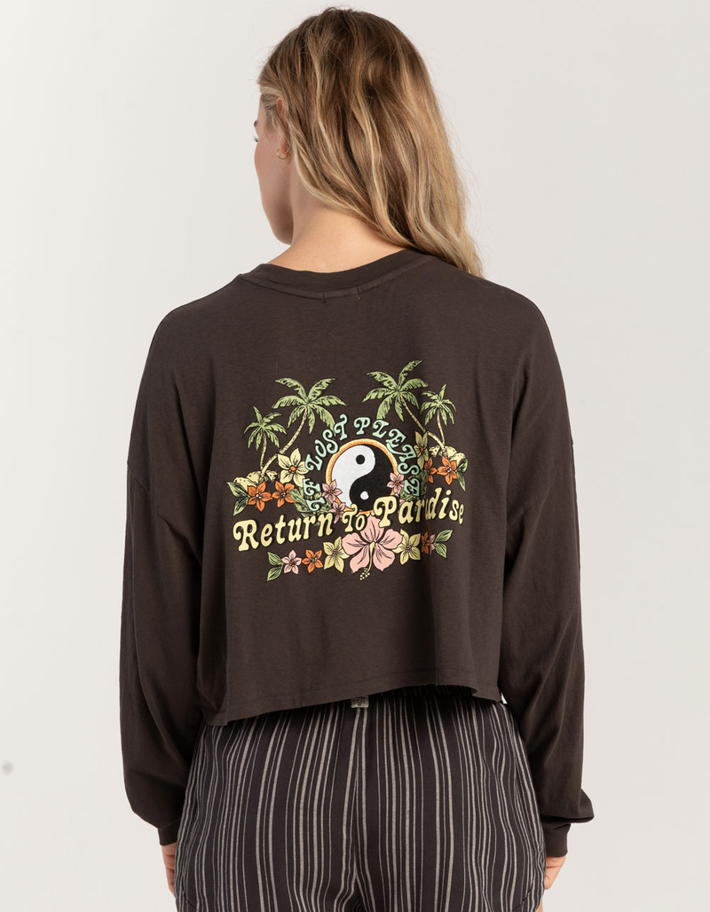 BILLABONG Beach Womens Oversized Long Sleeve Crop Top image number 0