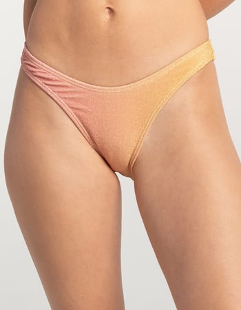 DAMSEL Ombre Sparkle High Leg Bikini Bottoms Alternative Image