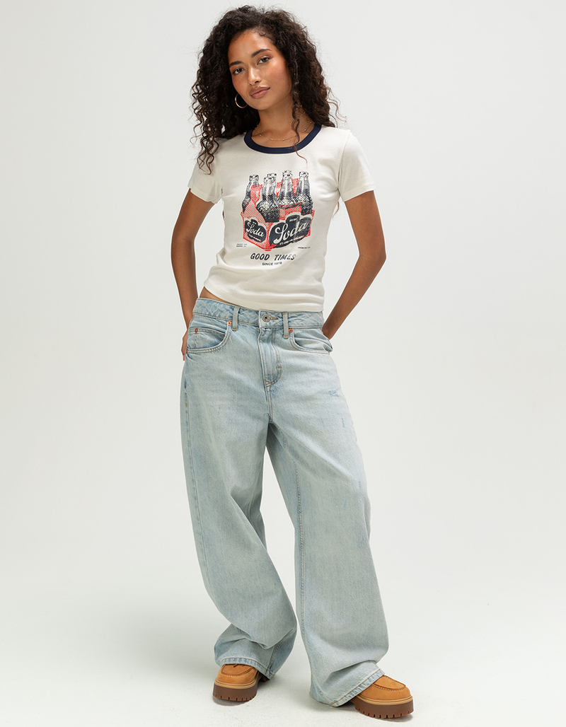BDG Urban Outfitters Soda Womens Ringer Baby Tee image number 1
