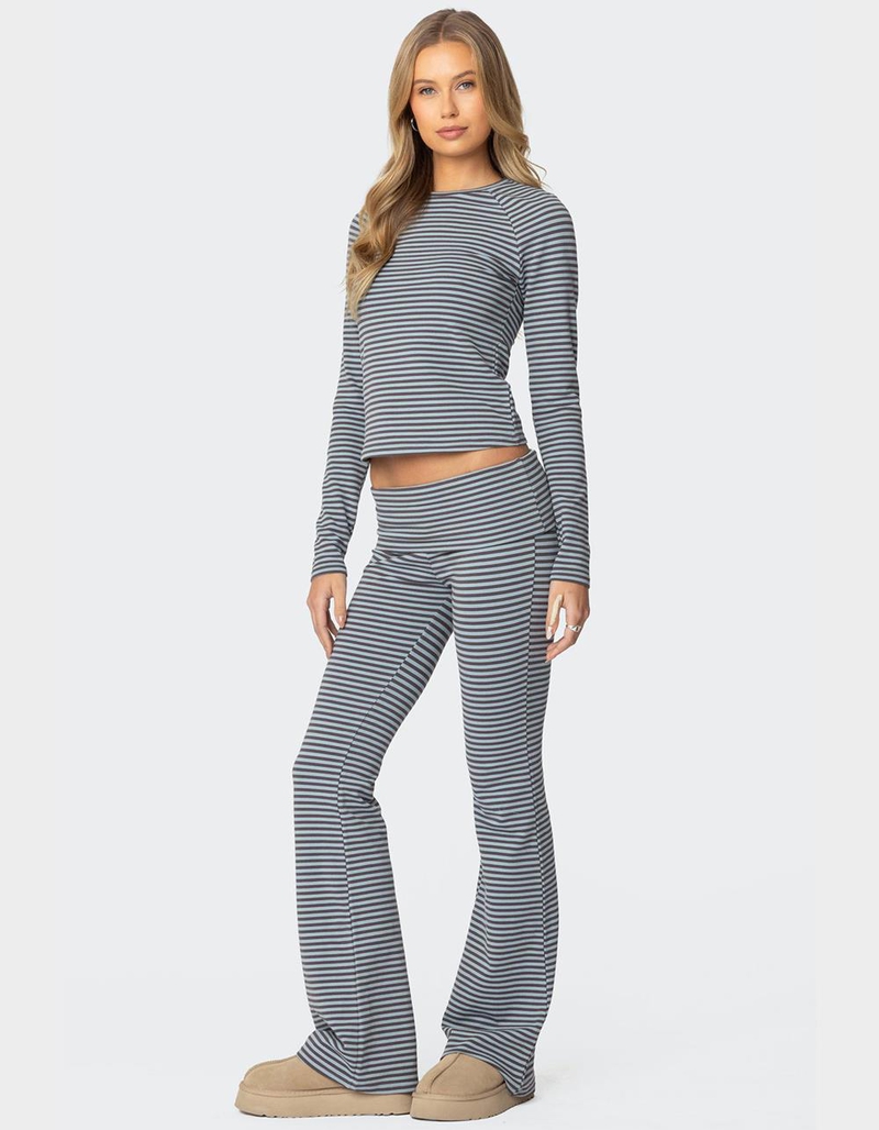 EDIKTED Kaeli Stripey Long Sleeve Tee image number 4