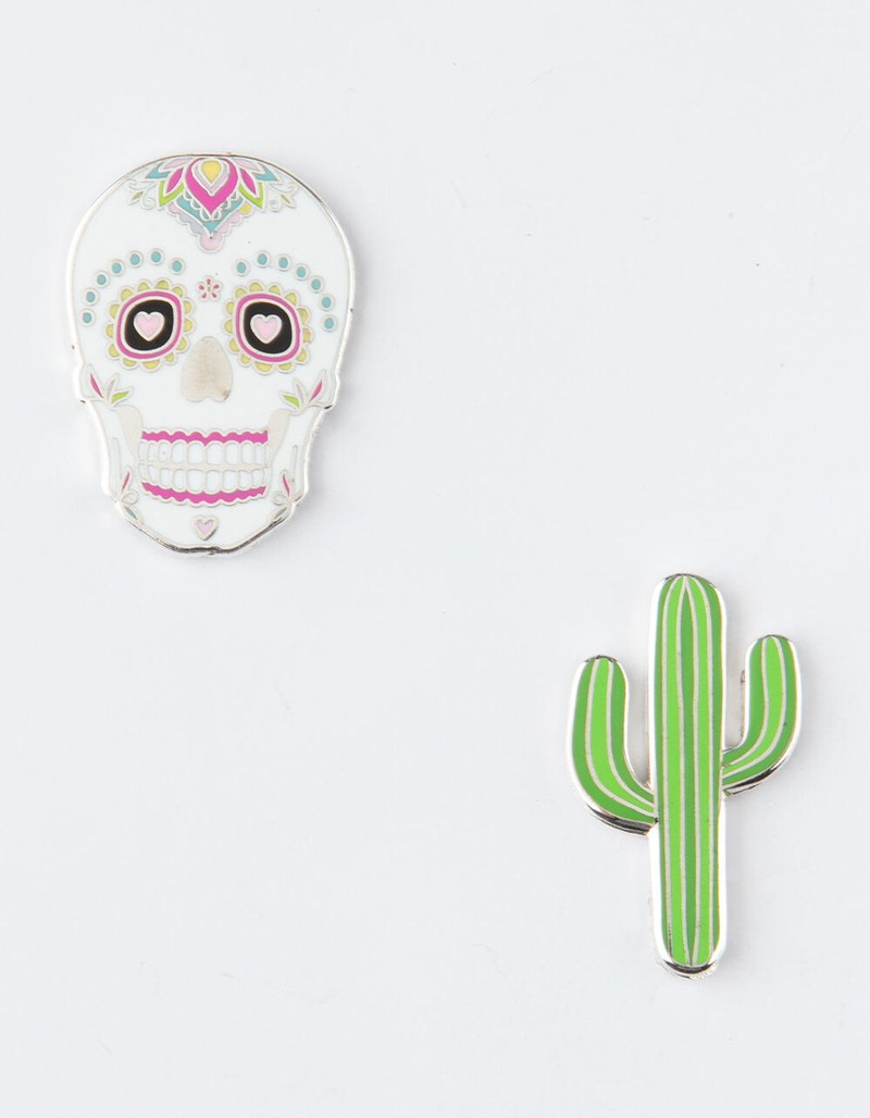 iDECOZ 2 Pack Sugar Skull Phone Charms image number 0