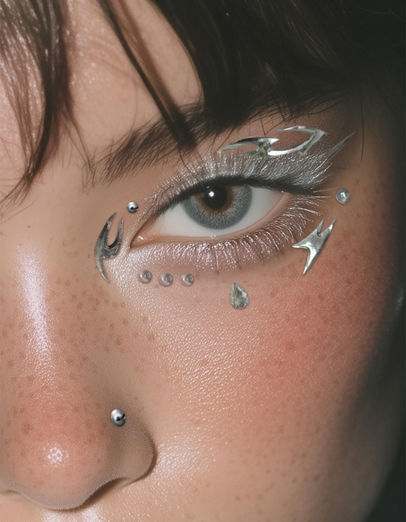NEVER HAVE I EVER Chromed Out Face Adornments image number 2