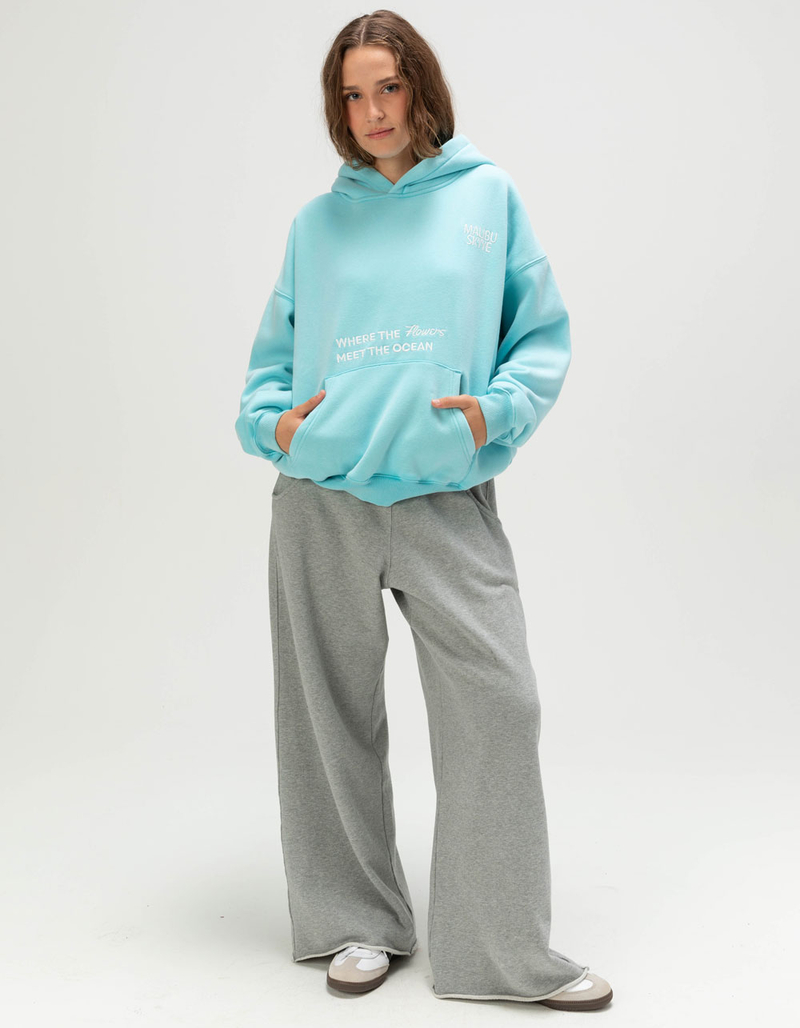 MALIBU SKYYE Flowers Meet Womens Hoodie image number 4