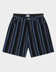 OBEY Baja Stripe Mens Baggy Denim Shorts image number 1
