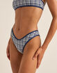 RHYTHM London Check Womens High Leg Bikini Bottoms image number 2
