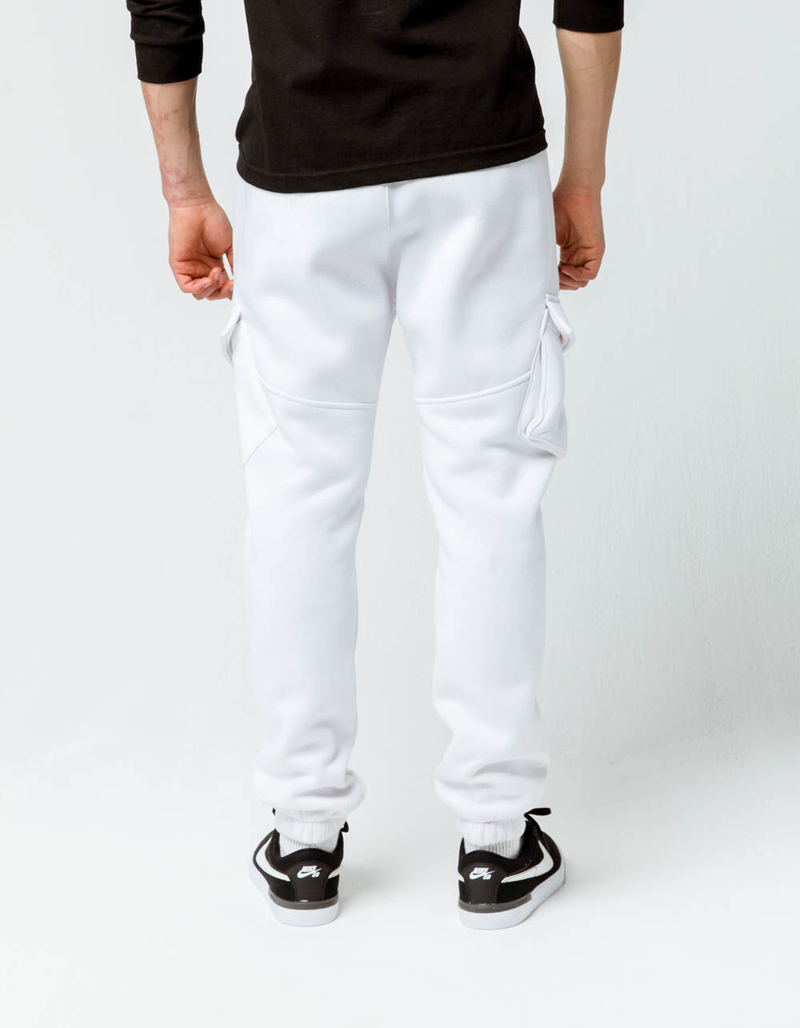 UNCLE RALPH Brush French Terry White Mens Jogger Pants image number 4