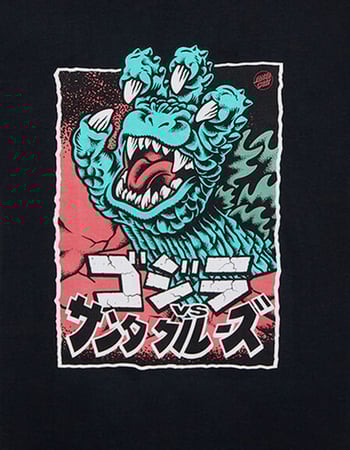 SANTA CRUZ Godzilla Hand Front Mens Tee Alternative Image