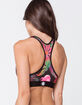 PSD x Sommer Ray Flamingo Leaves Womens Sports Bra image number 3