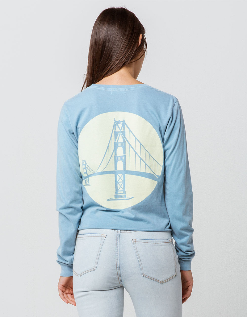 FULL TILT San Francisco Bridge Womens Crop Tee image number 0