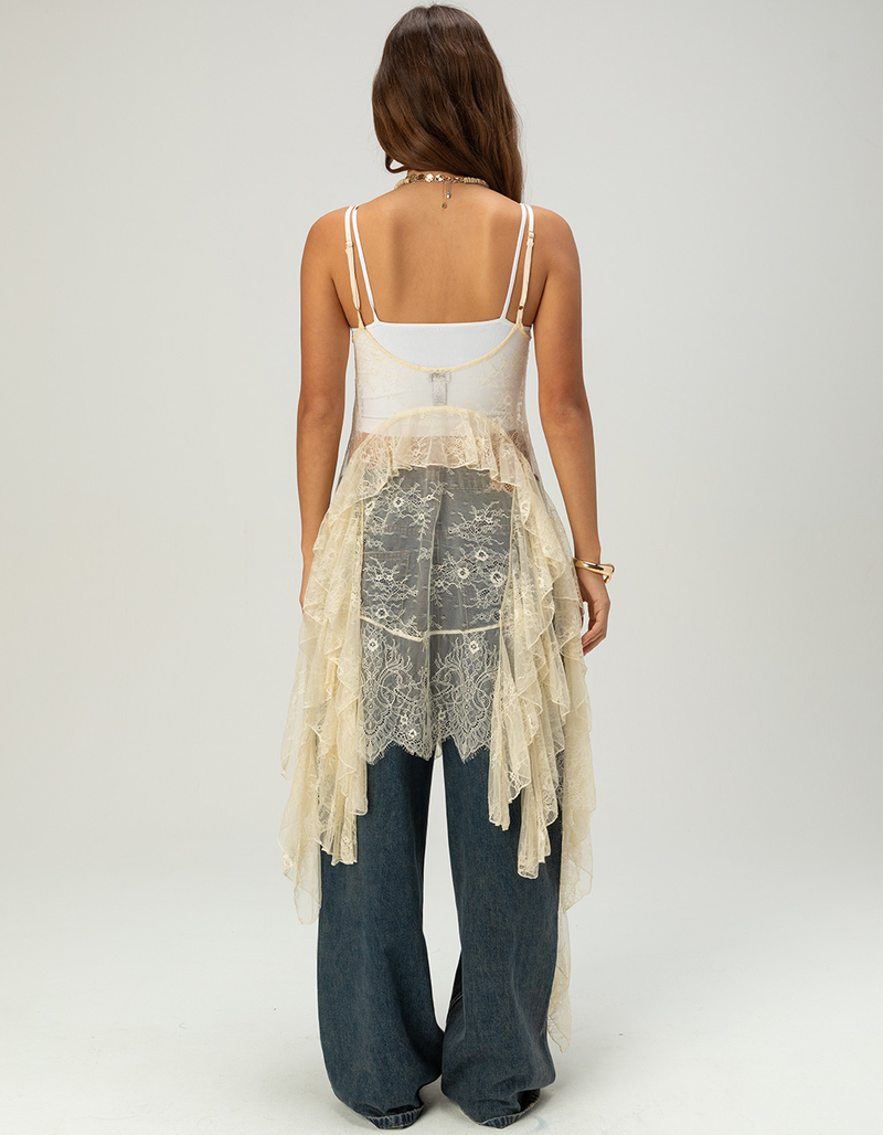WEST OF MELROSE Womens Lace Duster image number 2