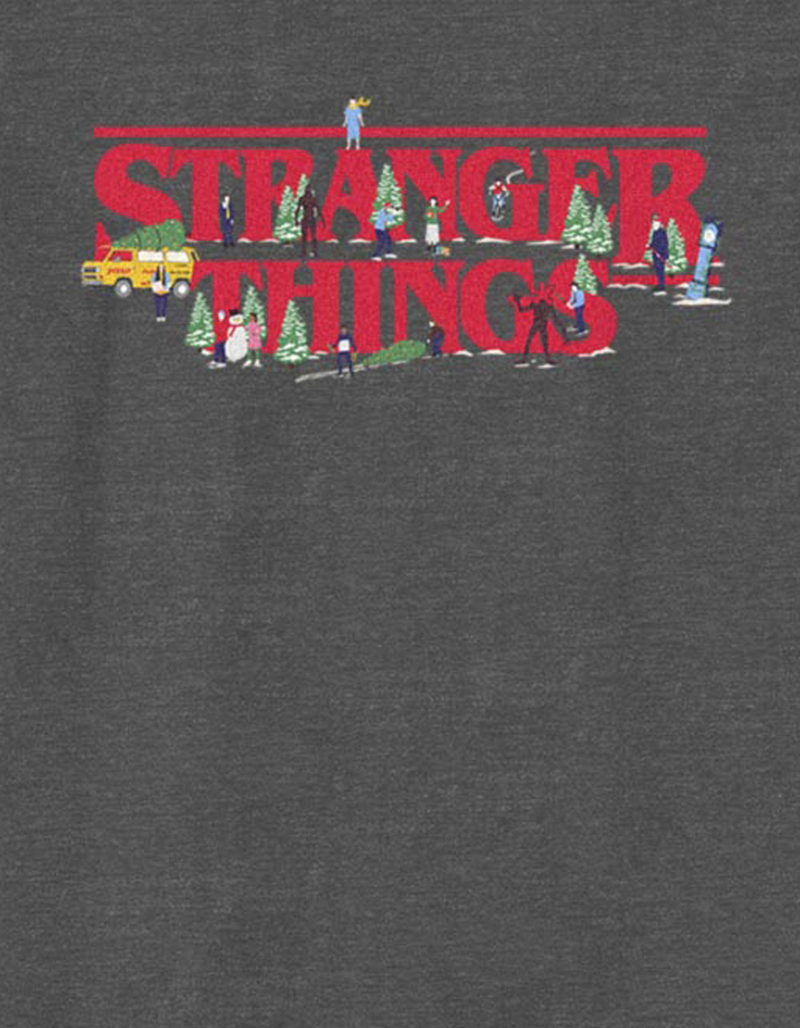 STRANGER THINGS Christmas Scene Unisex Kids Tee image number 1