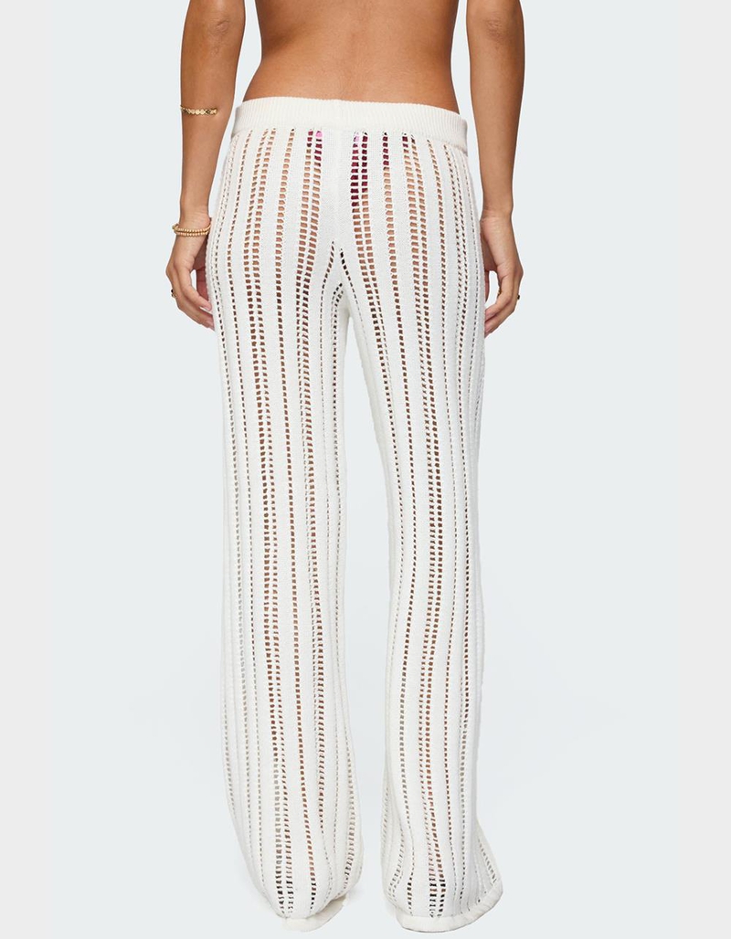 EDIKTED Echo Ladder Knit Pants image number 4