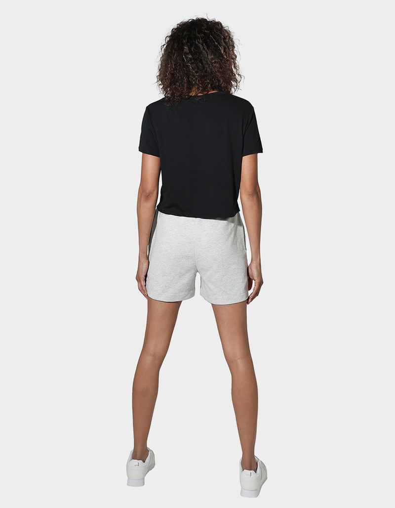 AC/DC Leopard Bolt Womens Cropped Tee image number 1