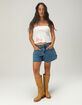 RSQ Womens Henley Doll Tube Top image number 2