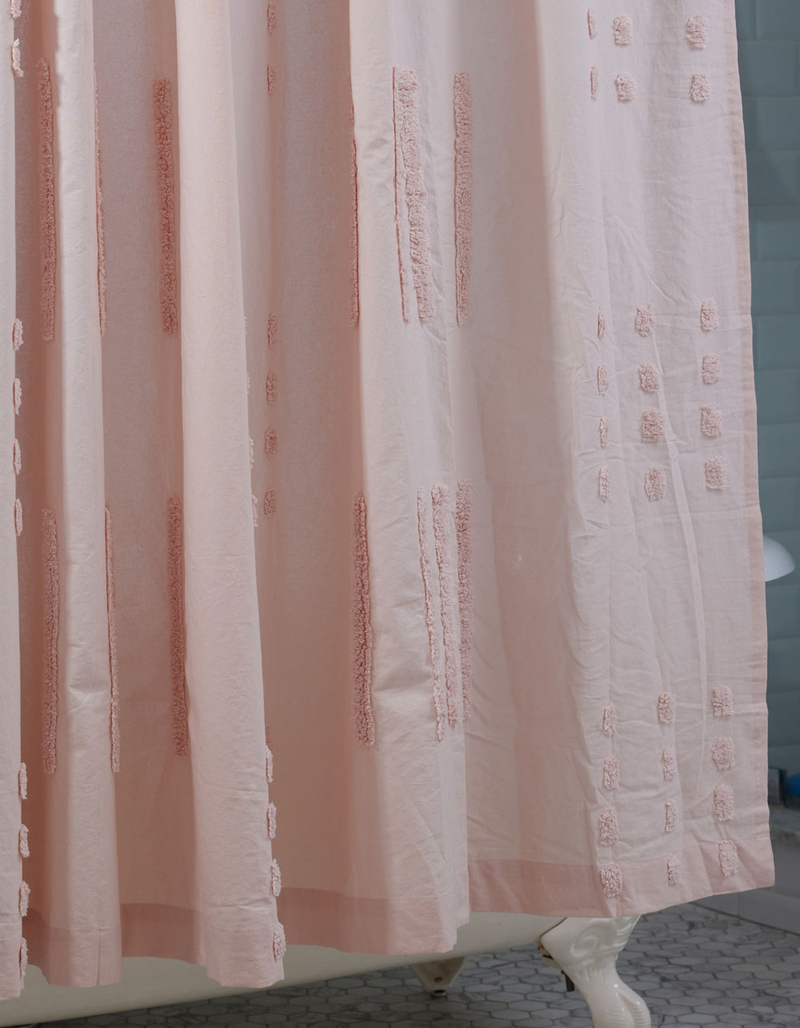 Tufted Shower Curtain image number 1