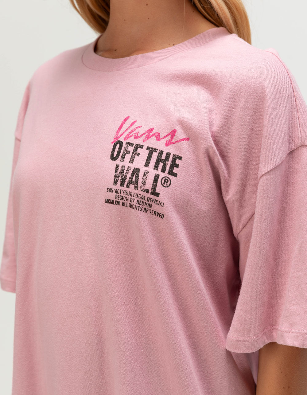 VANS Lady Wall Womens Oversized Tee - DUSTY PINK | Tillys