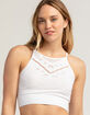 FULL CIRCLE Womens Textured Lace High Neck Cami image number 1