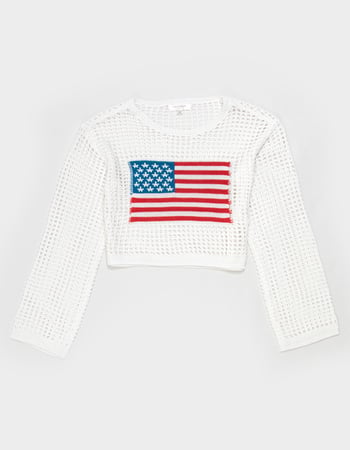 NO COMMENT America Girls 2 Piece Sweater Set Alternative Image