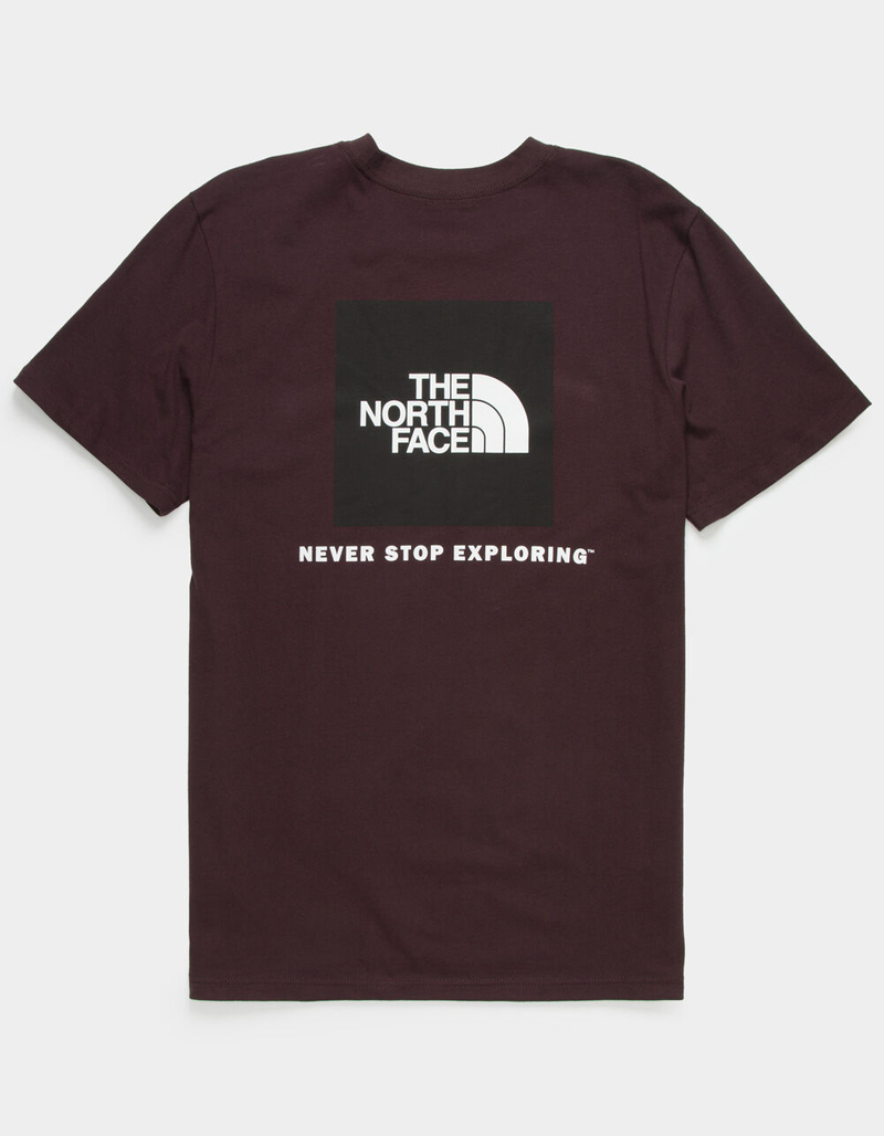 THE NORTH FACE Box NSE Mens Burgundy T-Shirt image number 0