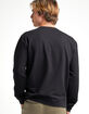 RSQ Mens Solid Crewneck Black Sweatshirt image number 4