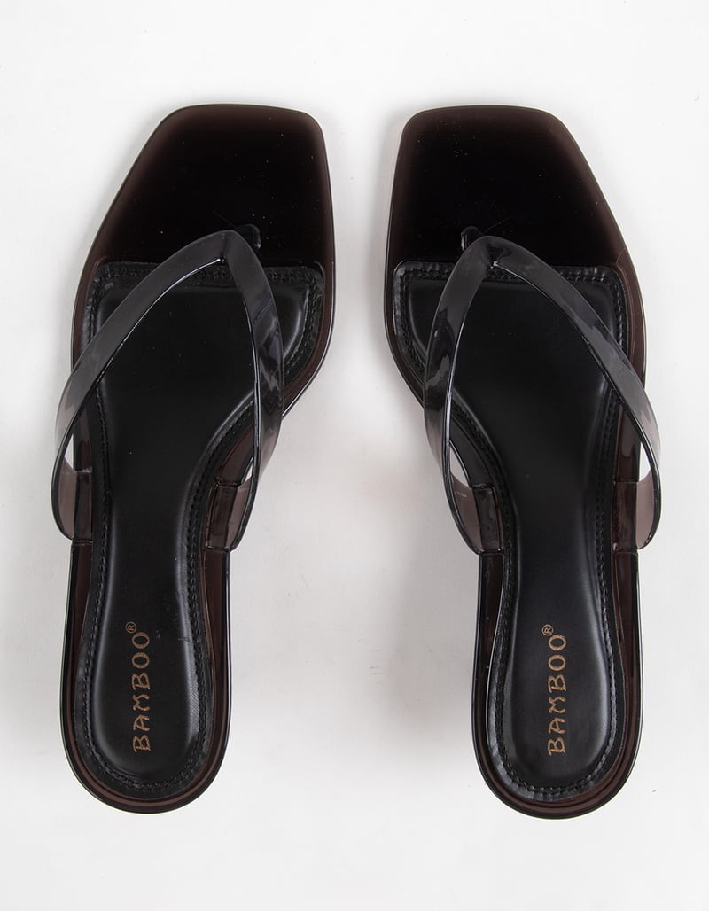 BAMBOO Stacy Womens Jelly Kitten Heels image number 6