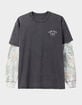 DARK SEAS Headmaster III Mens Long Sleeve 2fer Tee image number 1