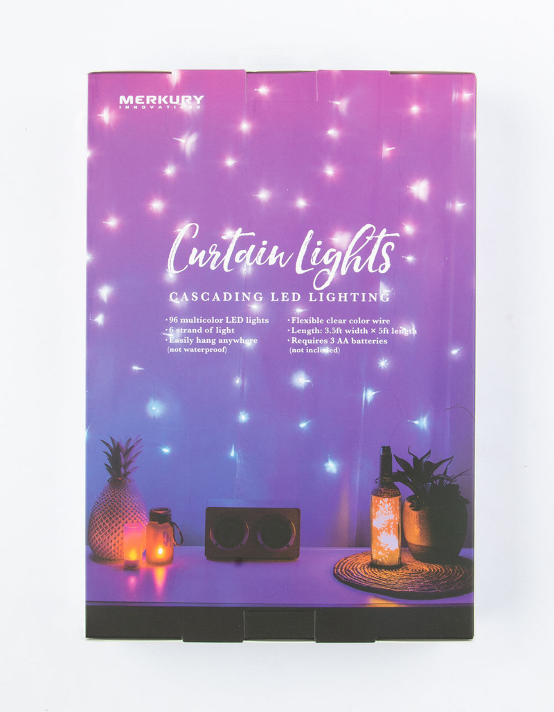MERKURY INNOVATIONS Cascading LED Curtain String Lights image number 1