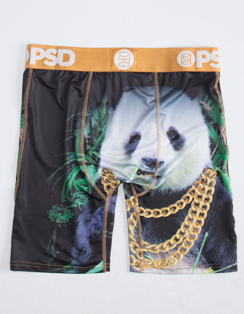 PSD Panda Gold Chain Mens Boxer Briefs image number 1