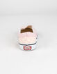 VANS Classic Checkerboard Slip-On Pink & White Girls Shoes image number 5