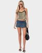 EDIKTED Leopard Printed Lace Trim Tank Top image number 2