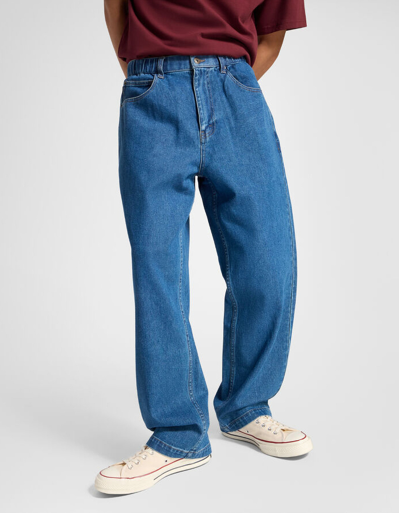 CONVERSE Open Hem Mens Baggy Denim Pants image number 2