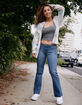 RSQ Womens Low Rise Flare Jeans image number 9