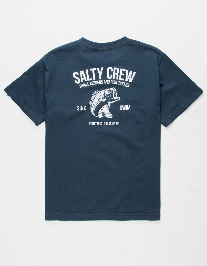 SALTY CREW Bucketmouth Navy Boys T-Shirt image number 0