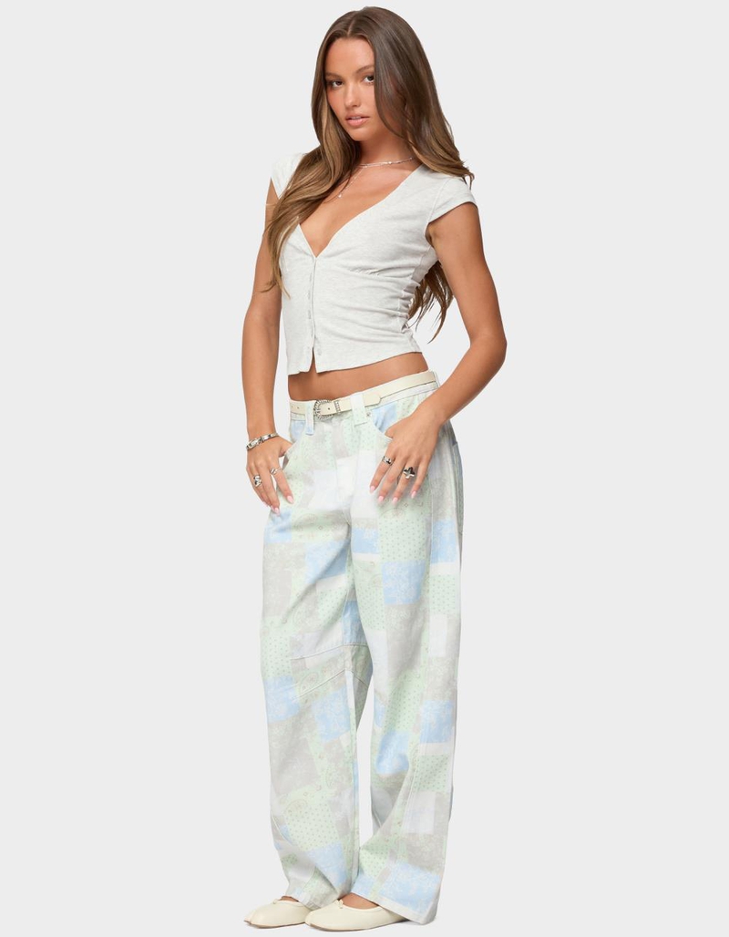EDIKTED Alza Button Up Top image number 3