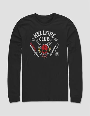STRANGER THINGS Hellfire Club Unisex Long Sleeve Tee Primary Image