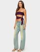 EDIKTED Cayden Low Rise Washed Barrel Jeans image number 4