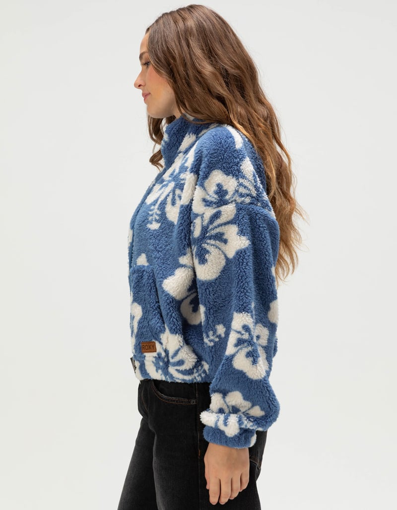 ROXY Cold Surf Womens Zip-Up Sherpa Jacket image number 2